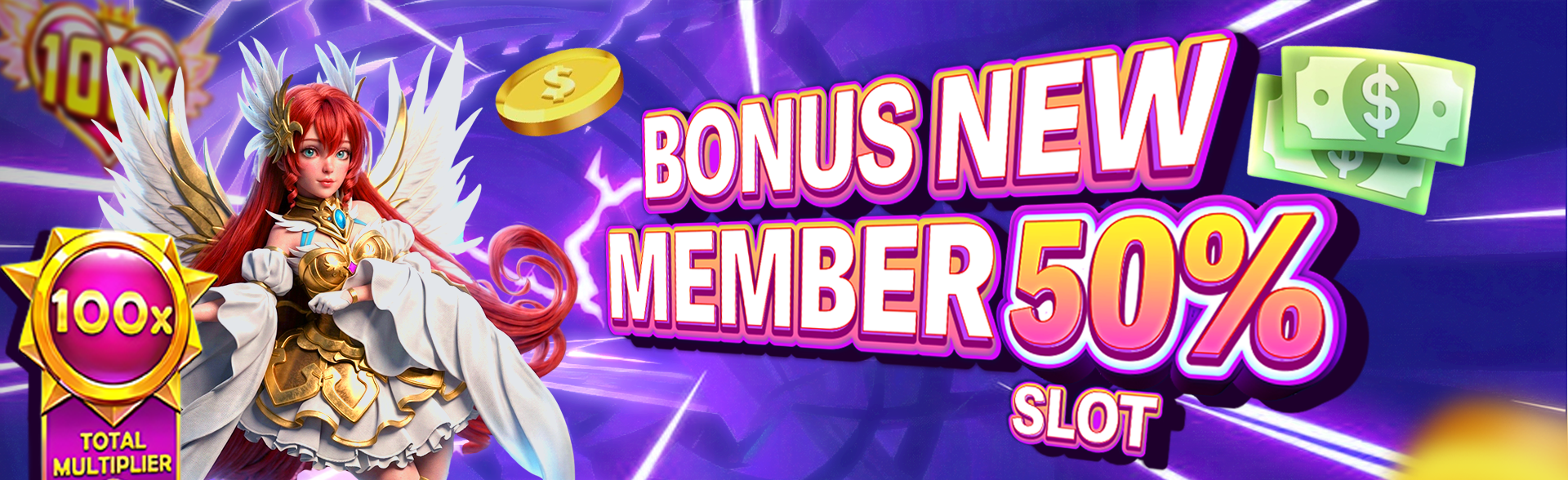 BONUS NEW MEMBER SLOT 50%