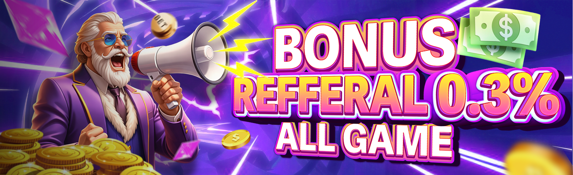 BONUS REFERRAL ALL GAME 0.3%