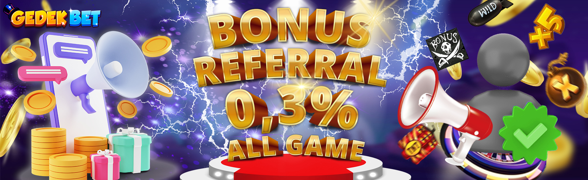 BONUS REFERRAL ALL GAME 0.3%