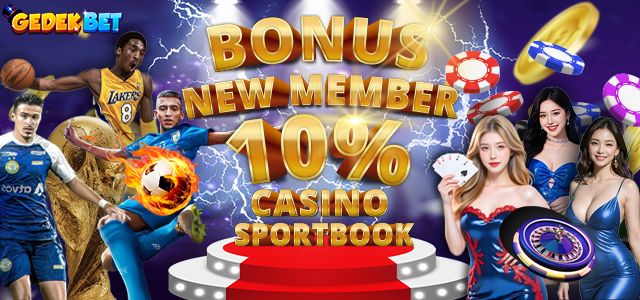BONUS NEW MEMBER CASINO/SPORTBOOK 10%
