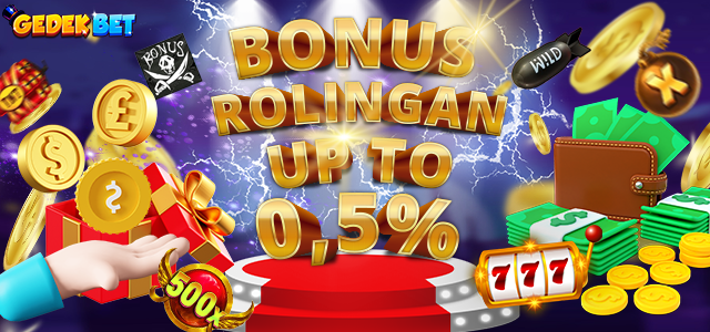 BONUS REBATE MINGGUAN UP TO 0.5%